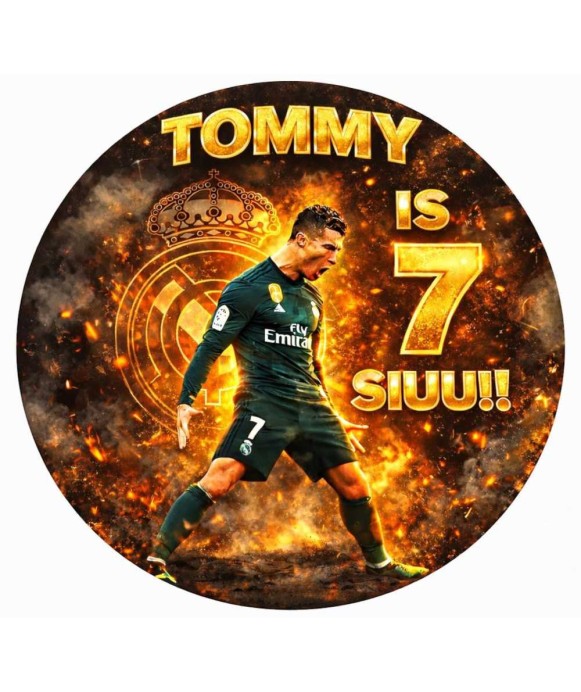 Ronaldo Cake Print Sugar Paper