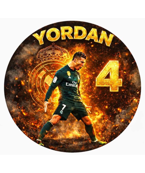 Ronaldo Cake Print Sugar Paper