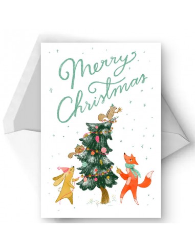 Christmas critters Greeting Card