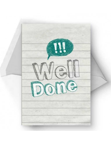 Well Done Congratulations Card