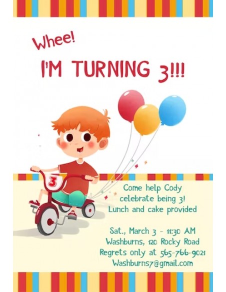 Birthday Invitation for Kids