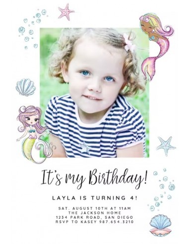 Photo Birthday Invitation for Kids