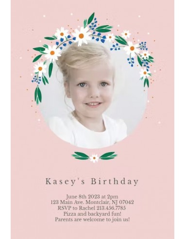 Photo Birthday Invitation for Kids