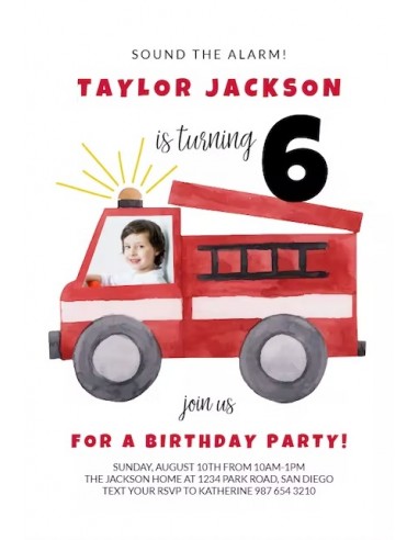 Photo Birthday Invitation for Kids