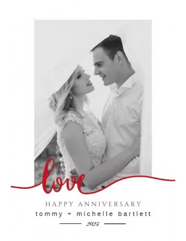 Anniversary Cards Name and Photo