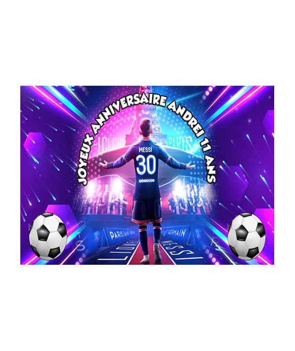 Messi Sugar Paste Print