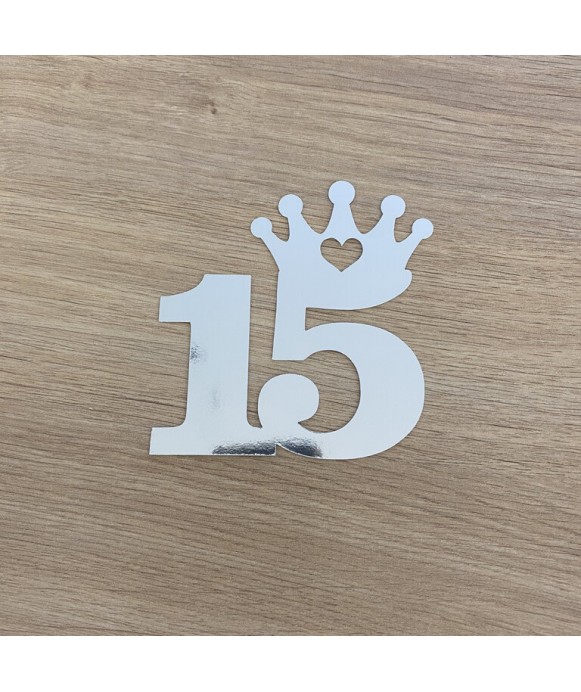 Cake Topper - Crown and number