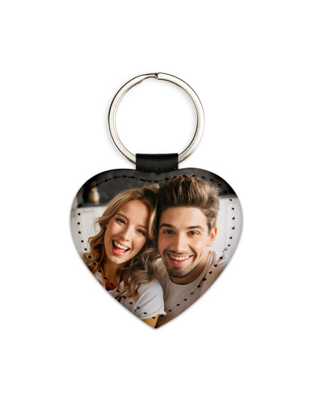 Custom Heart-Shaped Keychain – With Your Photo or Design | Fast Delivery in Belgium (24h)