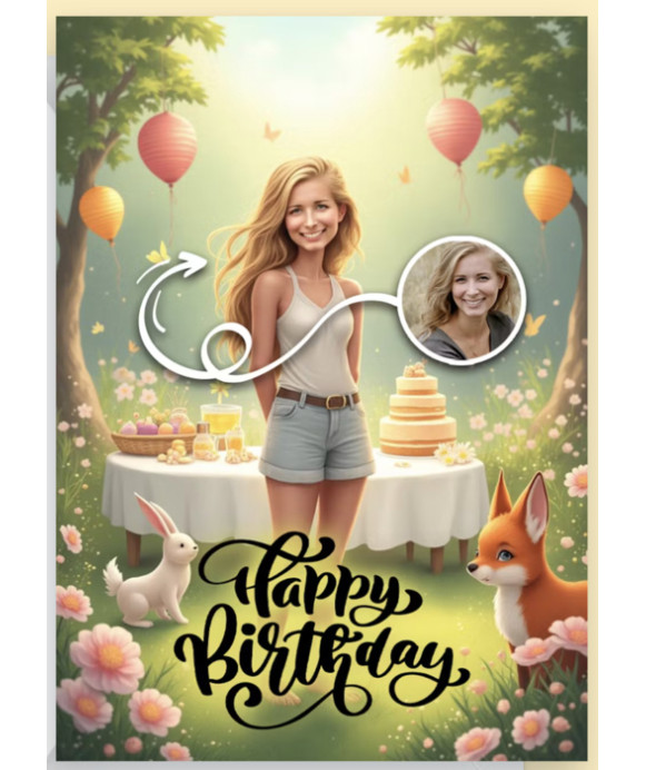 Magic Greeting Card - For her