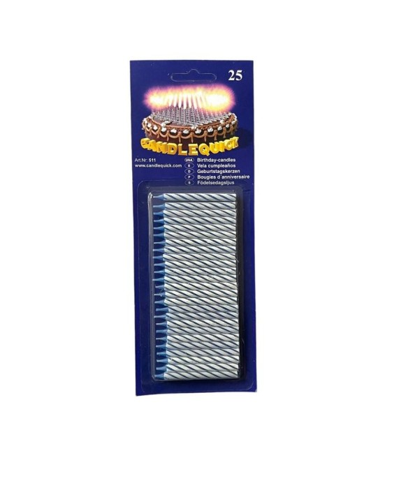 Birthday Cake Candles – Blue & Pink (25 pcs/set)