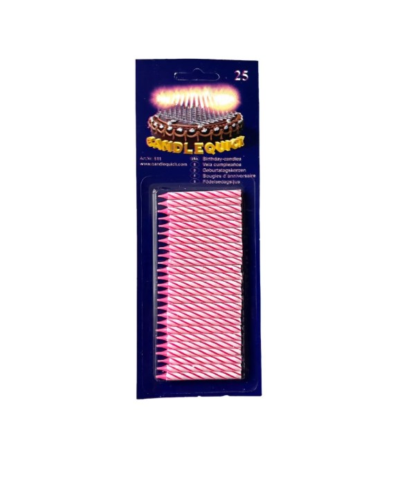 Birthday Cake Candles – Blue & Pink (25 pcs/set)