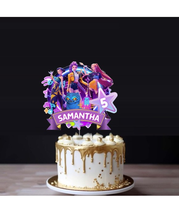 Personalized KPop Demon Hunters Birthday Cake...